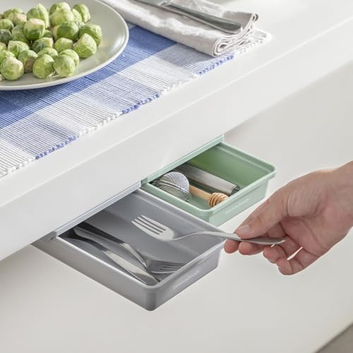 Miniatura 5 de Innovagoods Set De Cajones Auxiliares Adhesivos Para Escritorio Underalk, Organiza El Escritorio De Forma Práctica Y Eficiente, Pack De 2, Diseño Compacto Y Ligero, Ideal Para El Hogar Y La Oficina