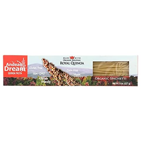 Andean Dream Gluten Free Organic Spaghetti Quinoa Pasta - Case of 12 - 8 oz. Cover