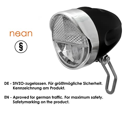 nean LED Fahrradlicht, Fahrradlampe, Fahrrad Frontlicht, Fahrradleuchte vorne, Scheinwerfer hell mit...