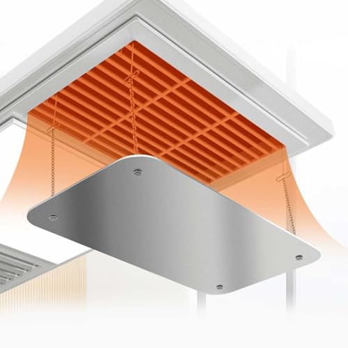 Déflecteur d'air réglable pour une meilleure circulation du refroidissement et du chauffage, idéal pour les radiateurs et les aérations de plafond