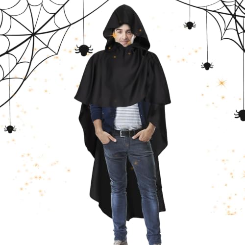 Capa con capucha para Halloween siniestro y celebraciones oscuras
