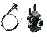 miglior carburatore cagiva mito NUOVO RACING ____ CARBURATORE D.19mm + LAVETTA STARTER MANUALE (50cm o 150cm) ____ Il carburatore tipo racing con il diametro di diffusore aumentato - 19mm ____ Il diametro d’imbocco del collettore aspirazione - 25 mm ____ La reduzione permette di inserire il filtro d’aria maggiore, ma si può anche svitare. ____ Il diffusore di diametro allargato permette di ottenere prestazioni migliori del motore, ____ così l’accelerazione e la velocità massima del veicolo si possono aumentare. ____ Aumenta