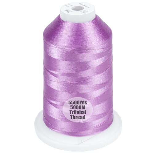 Simthread 5500Yds/5000M 40WT Polyester Embroidery Thread Lilac 612