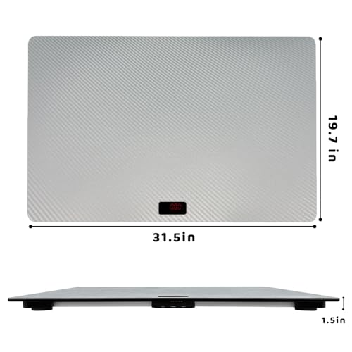 MINDPET-MED Pet Scale for Large Dog, Dog Scale 31.5X 19.7 Inches, Veterinary Scale with Non-Slip Mat, Animal Scale Platform, Weight Capacity Up to 220lbs, Accuracy 10g, with Tare/Hold, Size L, Black - Image 3