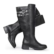 Chicblooms Дамски ботуши с изключително широка...