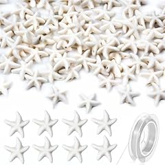 100pcs White Starfish Beads