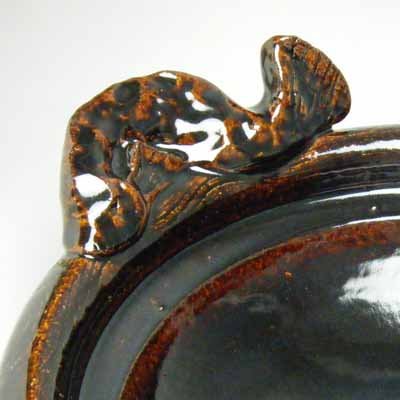 Amazon | 土楽窯 魚手黒鍋 尺二（5～7人用） 【土鍋 土楽窯 伊賀焼