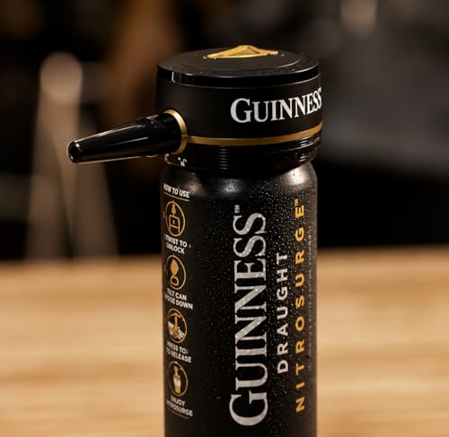Guinness Draught Nitrosurge Device, Stout Beer, Perfect Pub Pour at Home, Rich Smooth Head & Sweetness of Malt Balanced with Hops, Cans Sold Separately, Device Only, Black by Guinness - Image 3