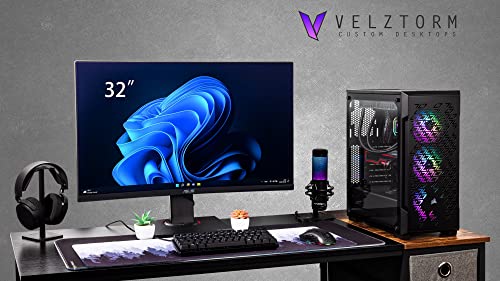 Image of Velztorm Ferrux II Custom Built Gaming Desktop PC (Intel i9-12900K, Radeon RX 9070 XT, 64GB DDR4, 8TB PCIe SSD, RGB Fans, 240mm AIO, 750W PSU, WiFi 6, Bluetooth 5.1, RJ-45, 1 Display Port, Win 11 Pro)