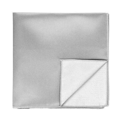 Image of tiemart Solid Color Pocket Squares for Men | For Suits, Perfect for Wedding Parties, 12 x 12 inch / 30 x 30 cm