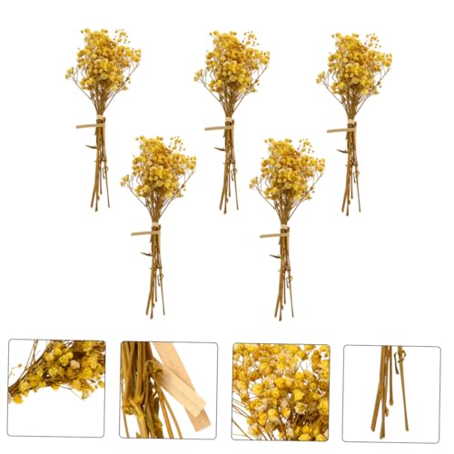 5 Ramos de Flores Secas Gypsophila para Decoración miniatura 4