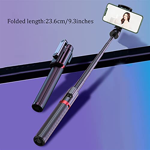 Trípode palo selfie Bluetooth SCRUBY BFOLLOW para videollamadas con móvil iPhone y Huawei negro 3