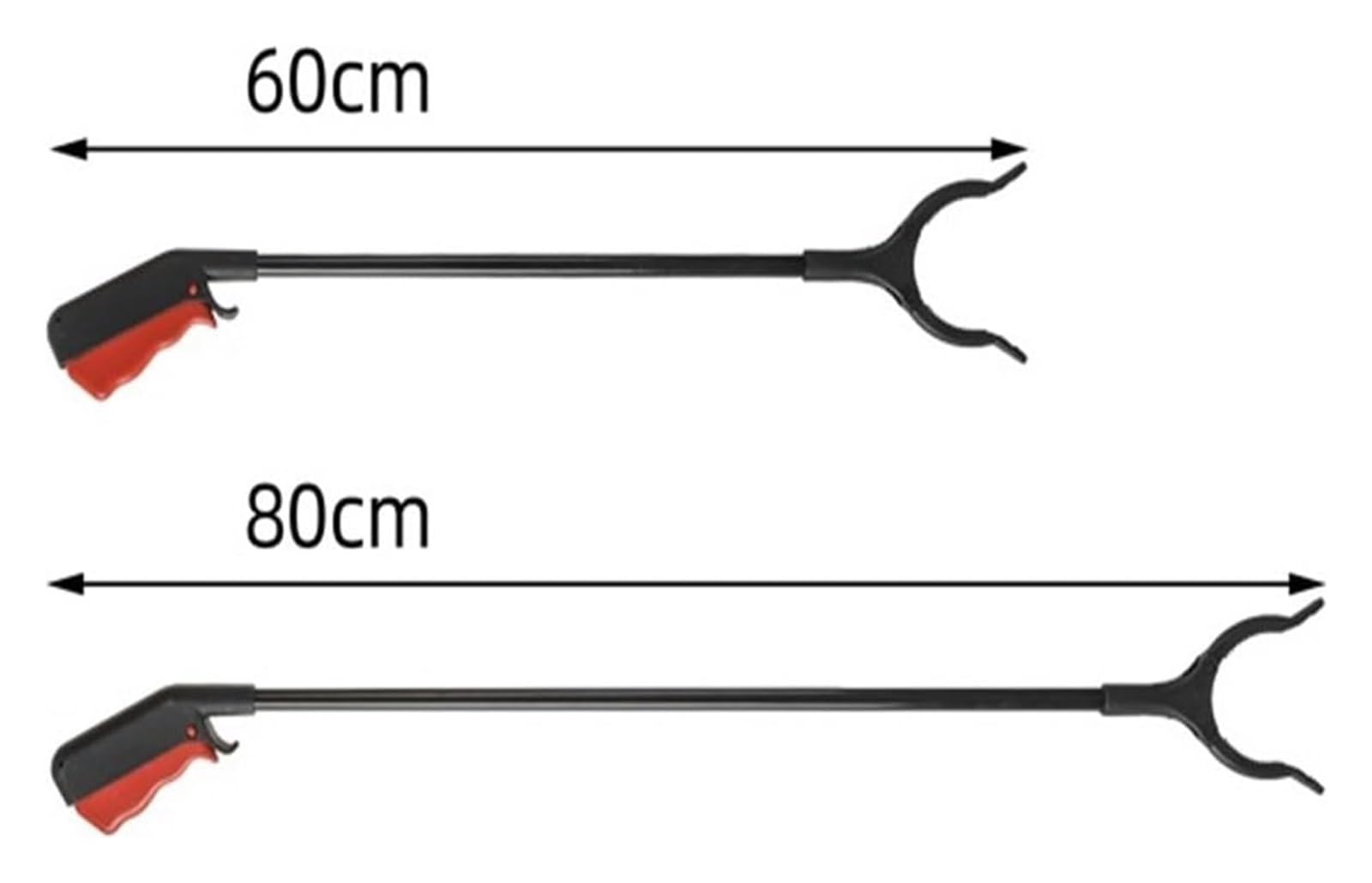Pinza Recoge Objetos, Pinzas Extensibles, Herramienta de agarre multifuncional for recoger objetos de gran altitud, for interiores y exteriores.(80cm)
