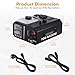Ridgeyard Vertical Smoker Stage 1500W Fog Machine Up Spray DMX Fogger with Wireless Remote Control for DJ Club Disco Party Theatre Nightclub Stage Effecting (0.53 gal / 2L Tank Capacity)