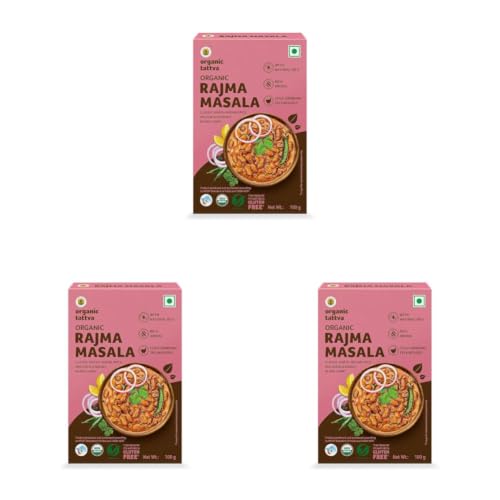 Image of Organic Tattva, Organic Rajma Masala Powder, No Artificial Additives (100G, Pouch) (Pack of 3)