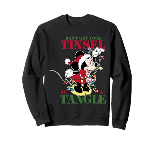 Sweat Minnie Disney de Noël avec guirlande lumineuse pour femme