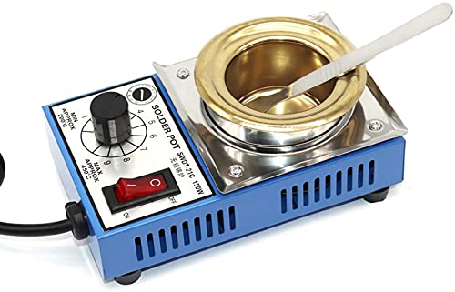 Image of Electric Solder Pot with Titanium Plate - 2 Inch 220V 150W Desoldering Bath for Precise Soldering and Desoldering Applications (200-450 Celsius) inch