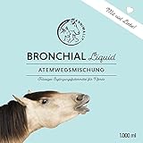 Annimally Hustensaft für Pferde 1000ml - Bronchial Hustensaft Pferd gegen Husten & zur Beruhigung der Atemwege - Halswohlsaft, Liquid aus Bronchialkräuter Hustenkräuter Mix