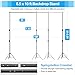EMART Heavy Duty Backdrop Stand, 8.5 x 10ft Adjustable Photo Background Support System Kit with Carry Bag for Photography