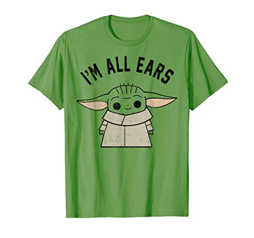 Star Wars The Mandalorian The Child I m All Ears Outline T-Shirt