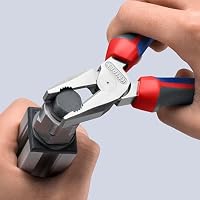 KNIPEX Kraft-Kombizange verchromt mit Comfort-Griffen 180 mm, 02 05 180 – Ansicht 4