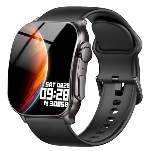 Smart Watch, 2.01" AMOLED Curved Touchscreen Fitness Watch for Men Women, IP68 Waterproof, 24/7 Heart Rate/Sleep Monitor, Fitness Tracker with Pedometer, 120+ Sports Modes, Smartwatch for Android iOS