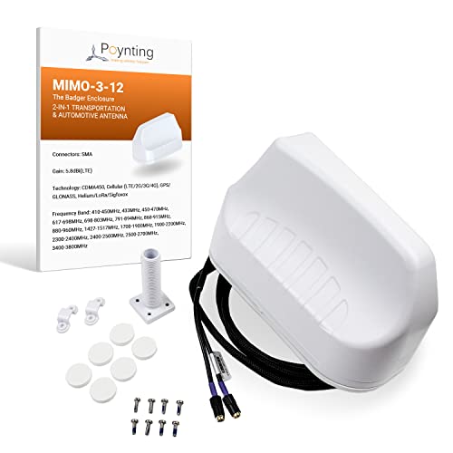 Poynting MIMO-3-12 2-in-1 Transportation & Automotive Antenna | 2X2 MIMO | 5G | 4G | LTE | CBRS | 410-3800 MHz
