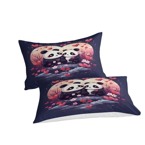 Funda nórdica de panda suave para evitar alergias en niños con cremallera práctica 6