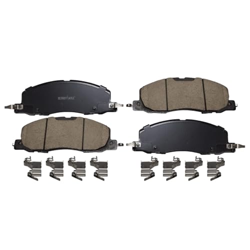 Image of Detroit Axle - Front Brake Kit for 2020-2025 Ford Explorer | Drilled and Slotted Disc Brake Rotors Ceramic Brake Pads Replacement 13.58 inch inch