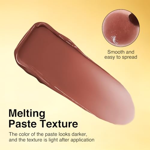 Image of evpct Brown Honey Lipstick Moisturizing Tinted Lip Balm for Older Women | Hydrating Formula Tinted Lip Oil Stick, Sheer Lightweight Softening, Shine Glowy Lipgloss Lips Color Tint Stain, Cruelty-Free