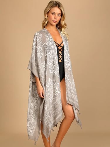Image of Breezy Lane Kimonos for Women Swimsuit Coverups Beach Cover Up Swimwear Cardigan Summer