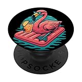 Photo Gallery cool flamingo galleggiante con drink summer vibes popsockets popgrip adesivo Photo Gallery cool flamingo galleggiante con drink summer vibes popsockets popgrip adesivo