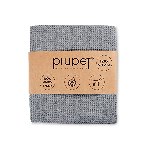 PiuPet® Hundehandtuch - Mikrofaser Handtuch für Hunde - Saugfähiges großes Handtuch - Handtuch Hund - Bademantel Hund (Einzelnes Handtuch) Cover