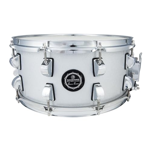 Caixa de Bateria Nagano Classic Beat 14x6,5 Madeira SVS Silver Sparkle