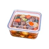 Vitrignis 8X8 Glass Baking Dish With Bpa-Free Lid - 2.6 Qt Deep Square Baking Pan For Casserole & Lasagna, Dishwasher, Freezer, Microwave