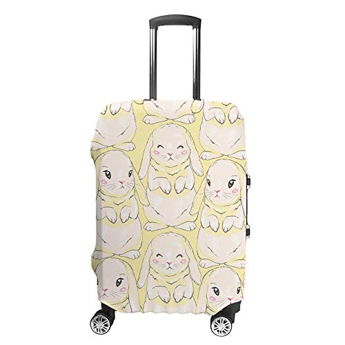 Housse de valise contre les rayures et la saleté protège-bagage jaune élastique CHEHONG