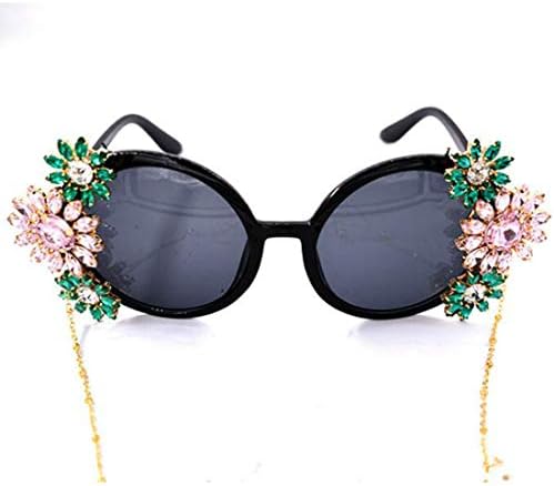 Colygamala Women's fashion retro tassel baroque pearl sunglasses beach eye glasses