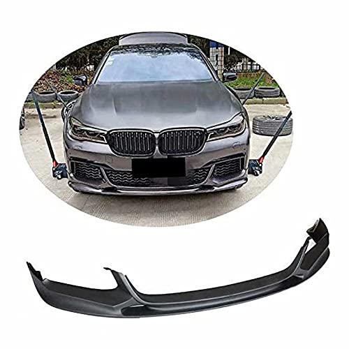 Front Bumper Lip Fits B·M·W 7 Series G11 730I 740I 750I M760I M Sport Sedan 2015-2018 Matt Black Fiberglass Frp Chin Spoiler Splitter Protector, Matt Black Fiberglass Frp