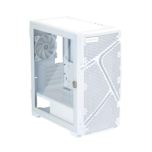 ENERMAX MarbleShell Mesh MS21, ARGB Estuche Compacto para Juegos ATX Mini-Tower para PC, Micro-ATX Placa Base, 4x Ventilador PC ARGB 120mm PWM Blanco Preinstalado, 2x USB 3.0 y USB 3.2 Type C, Blanco - imagen 2