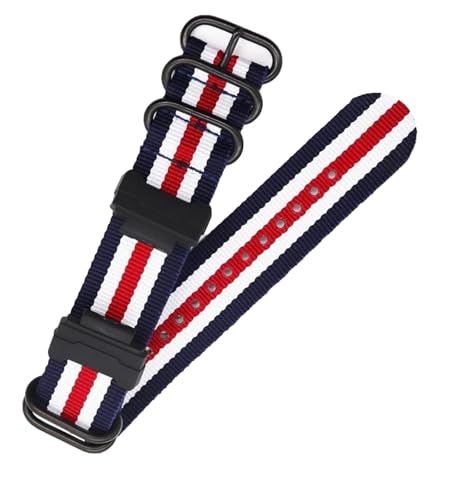 Bracelet montre nylon 24mm ultra robuste pour AEQ-110W et W-735H