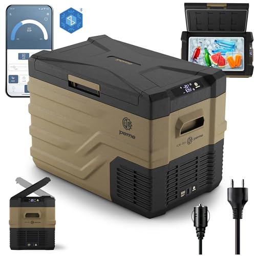 peme Quest 35,3 L – Leistungsstarke 35,3L Kompressor-Kühlbox mit App-Steuerung, Tiefkühl- und Heizfunktion, Dual-Power 12/24V, 230V – Ideal für Camping, Outdoor & Auto