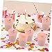 Uonlytech 6Pcs 16oz Reusable Plastic Drinking Cups Unbreakable Festival Beverage Cups for Parties Suitable for Smoothies and Cold Drinks
