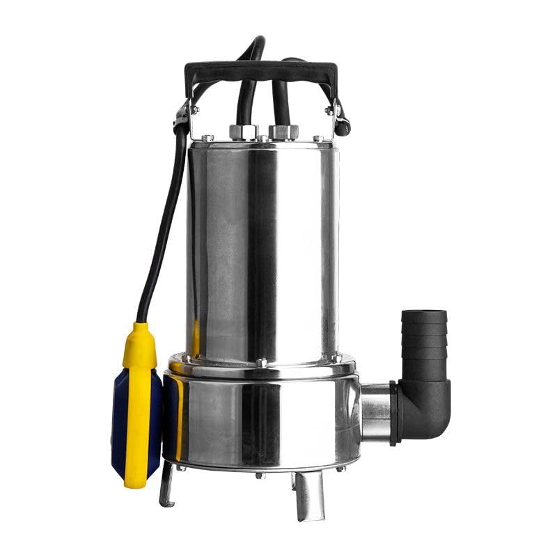 Omnigena - Tauchpumpe 550W, 15000 l/h, Max. Förderhöhe 8m, Max. Eintachtiefe 5m, Max. Wassertemperatur 35°C, Edelstahl, mit Schwimmerschalter
