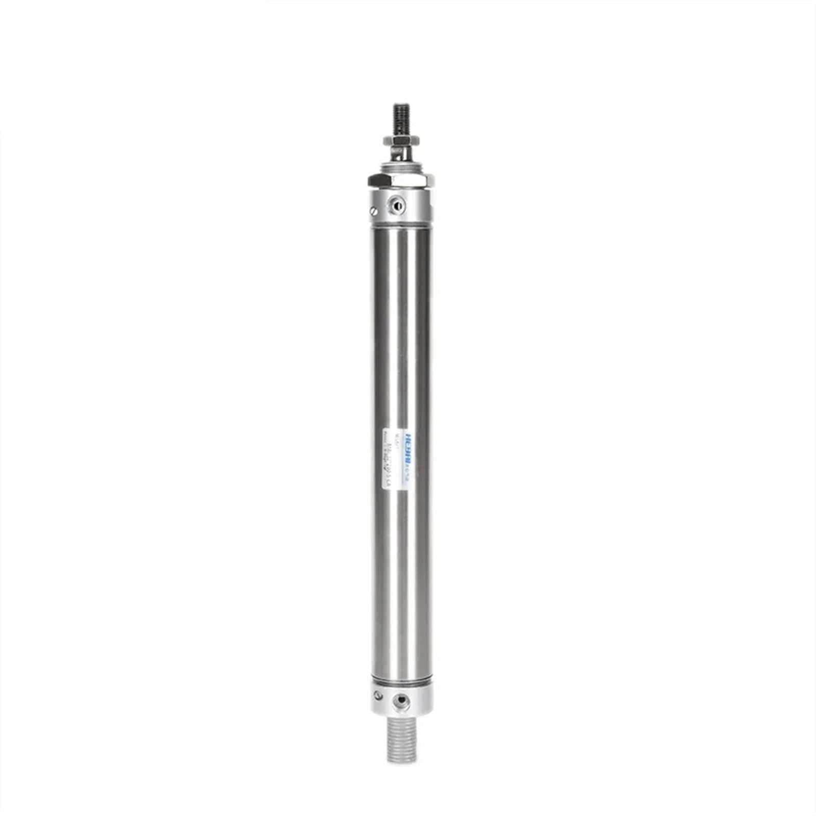 Mini cilindro neumático de acero inoxidable con amortiguador Cilindro neumático Diámetro MAC32 Carrera 25-300 mm Cilindro de aire(MAC32X250-S-CA)