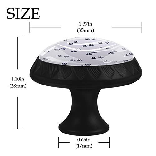 Boutons de tiroir patte de chat violet pour rénover une commode - 5