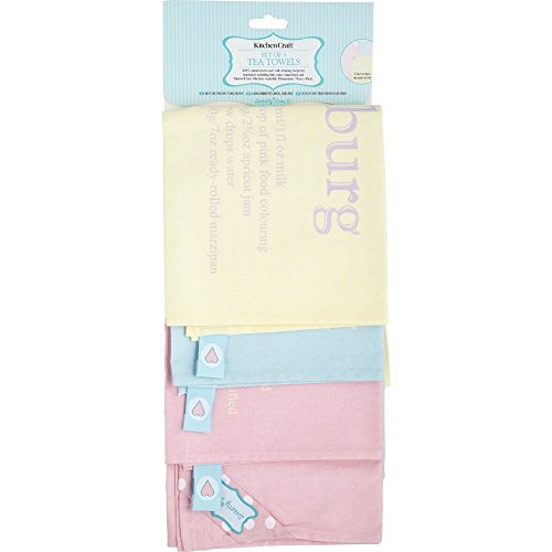 Kitchen Craft SDITTPK3 - Set di 3 Strofinacci da