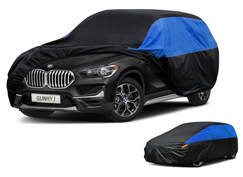 Image of GUNHYI ΒMW Car Cover Custom Fit ΒMW X1 Waterproof All Weather, Lightweight Full Car Cover Outdoor Sun UV Rain Dust Snow Wind Protection.