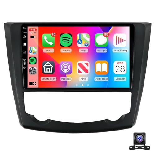Android 15 Bilradio Stereo För Re-nault Kadjar 2015-2019 9'' IPS Pekskärm Radiomottagare Med Trådlös CarPlay Android Auto GPS-navigering Bluetooth WiFi HiFi Bluetooth SWC FM Och Backkamera(Size:L10)