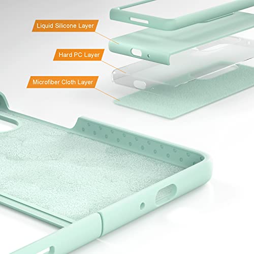 Coque silicone Samsung Z Fold 4 antichoc vert clair 5G