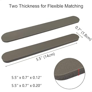 MOJOTORY Hat Size Reducer, Soft Latex Hat Sizing Tape, Hat Inserts to Make Fit Smaller, Multi-Sized Foam Tape for Hats and Caps, 12 Pcs